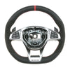 15-18 Mercedes-Benz C300 C350e C400 C43 C63 AMG Flat Bottom Steering Wheel # 205-460-26-03-3D66