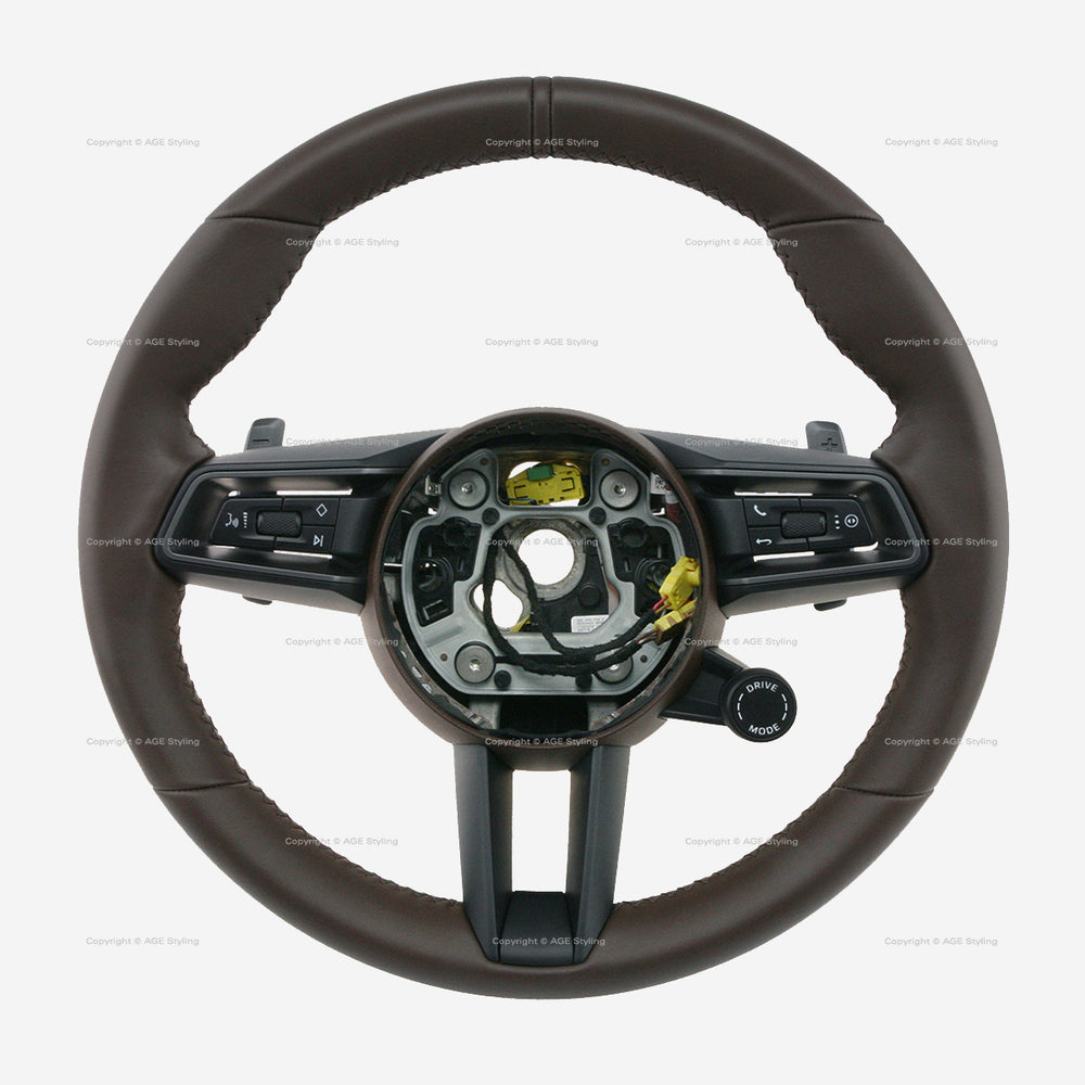 20-24 Porsche 911 GT-Style Steering Wheel Truffle Brown # 992-419-091-CB-OT2