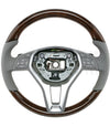 12-13 Mercedes-Benz Walnut Wood Gray Leather Steering Wheel # 218-460-15-18-7K53