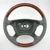 03-09 Mercedes-Benz SL500 SL600 SL63 SL65 CLK350 CLK550 CLK63 Chestnut Wood & Leather Steering Wheel # 230-460-07-03-7F07