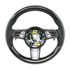 19-22 Porsche Cayenne Turbo Carbon Fiber Leather Steering Wheel # 9Y0-419-091-BL-A34