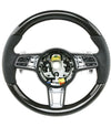 19-22 Porsche Cayenne Turbo Carbon Fiber Leather Steering Wheel # 9Y0-419-091-BL-A34