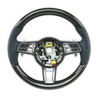 Porsche Cayenne Turbo 19-23 Carbonfaser-Lenkrad in blauem Leder # 9Y0-419-091-KT-OH7