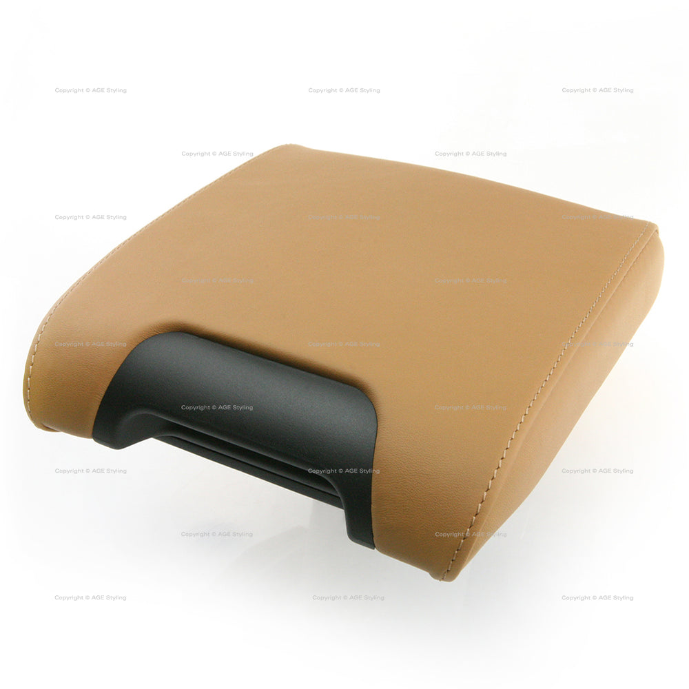 00-03 BMW M5 540i Center Console Armrest Caramel Leather # 51-16-2-698-659, 51 16 2 698 659, 51162698659