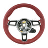 17-19 Porsche 911 Cayman Boxster Steering Wheel Bordeaux Red # 9P1-419-091-DT-OG6