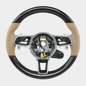 17-24 Porsche Cayman Boxster 911 Carbon Fiber Steering Wheel # 9P1-419-091-EM-9J9