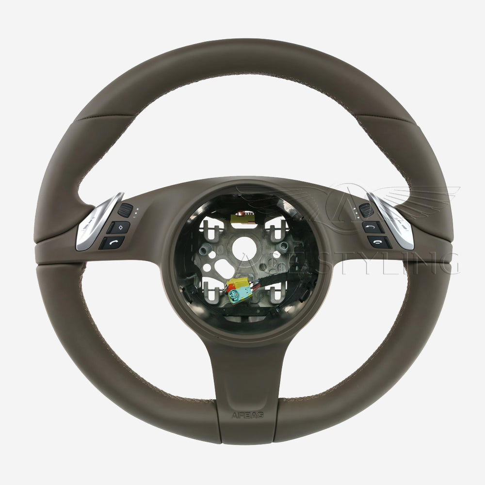 10-16 Porsche Cayenne Panamera Steering Wheel Umbra Gray # 7PP-419-091-CJ-DE1