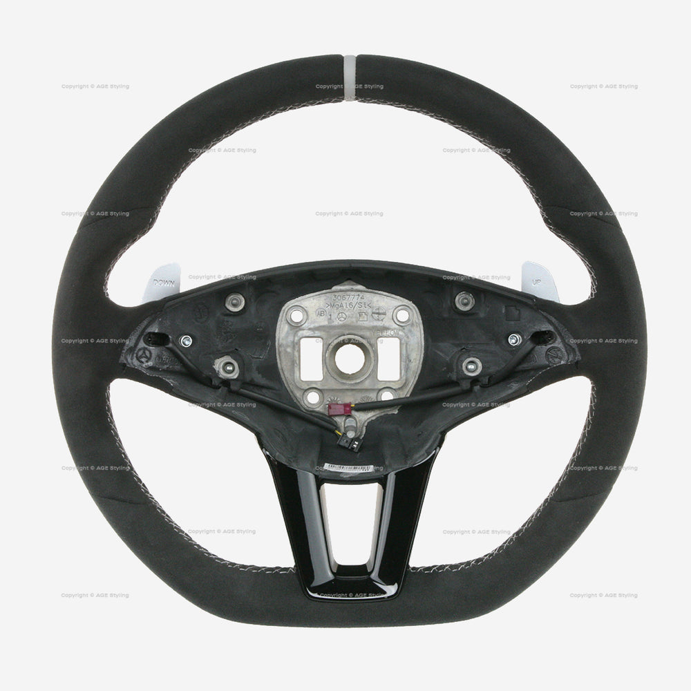 10-15 Mercedes-Benz SLS R197 AMG GT Final Edition Suede Steering Wheel # 197-460-08-03-7M17