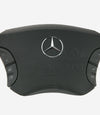 00-06 Mercedes-Benz S430 S500 S600 S55 S65 Driver Airbag Black Leather # 220-460-25-98-9C29