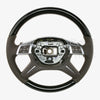 12-18 Mercedes-Benz ML350 ML550 ML63 AMG Piano Black Wood Steering Wheel # 166-460-51-03-8P18
