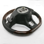 13-16 Mercedes-Benz SL400 SL500 SL550 SL63 SL65 Walnut Wood Black Leather Steering Wheel # 231-460-22-03-9E38