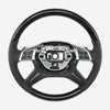 14-18 Mercedes-Benz GL350 GL450 GL550 GL63 AMG ML350 ML450 ML550 ML63 Poplar Anthracite Wood Leather Steering Wheel # 166-460-95-03-9E38