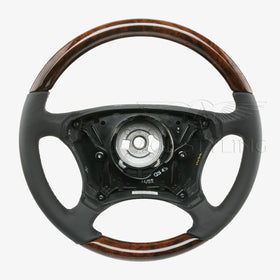 00-06 Mercedes-Benz S500 S600 Walnut Wood & Leather Steering Wheel # 220-460-05-03-9C29