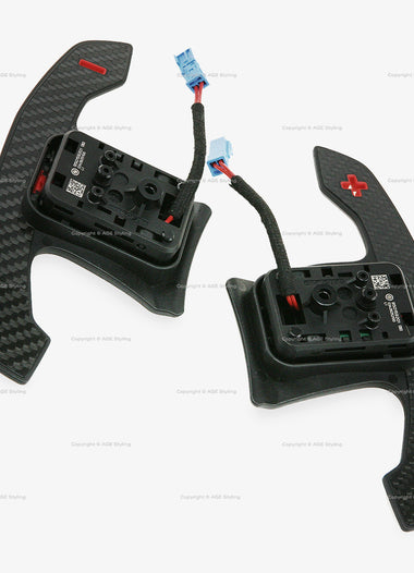 18-24 BMW M3 M4 M5 M6 M8 X6 X6 Carbon Fiber Gear Shift Paddle Set # 61-31-9-501-592