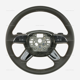 11-18 Audi A8 S8 DSG Brown Leather Steering Wheel # 4H0-419-091-AM-INW