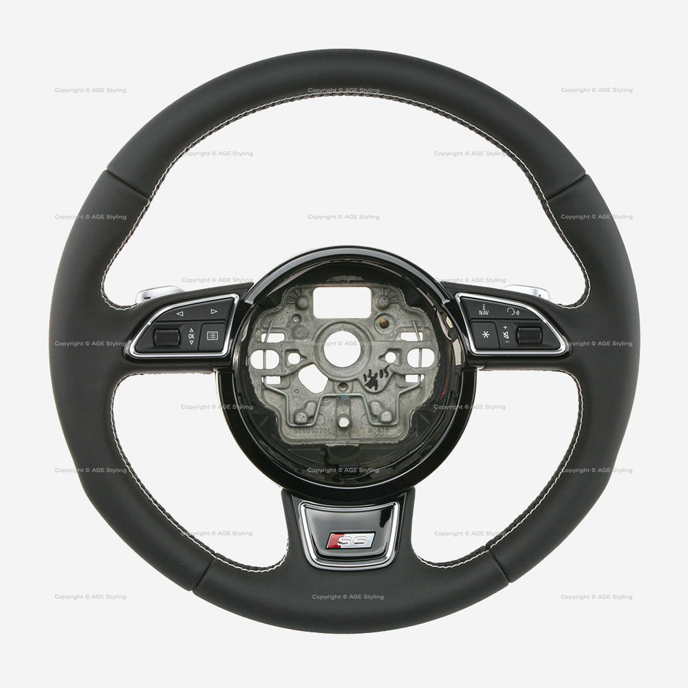 13-18 Audi S6 DSG Steering Wheel # 4G0-419-091-A-IWJ