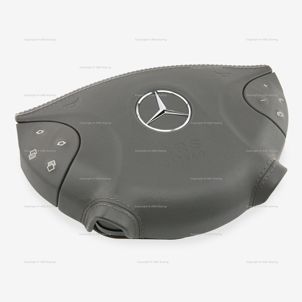 03-06 Mercedes-Benz Driver Airbag E320 E350 E55 AMG Gray Leather # 211-860-04-02-7F62