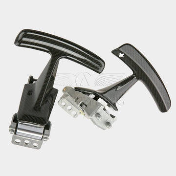 17-20 Porsche GT3 RS Weissach Carbon Fiber Gear Shift Paddles # 9P1-927-197 9P1-927-198