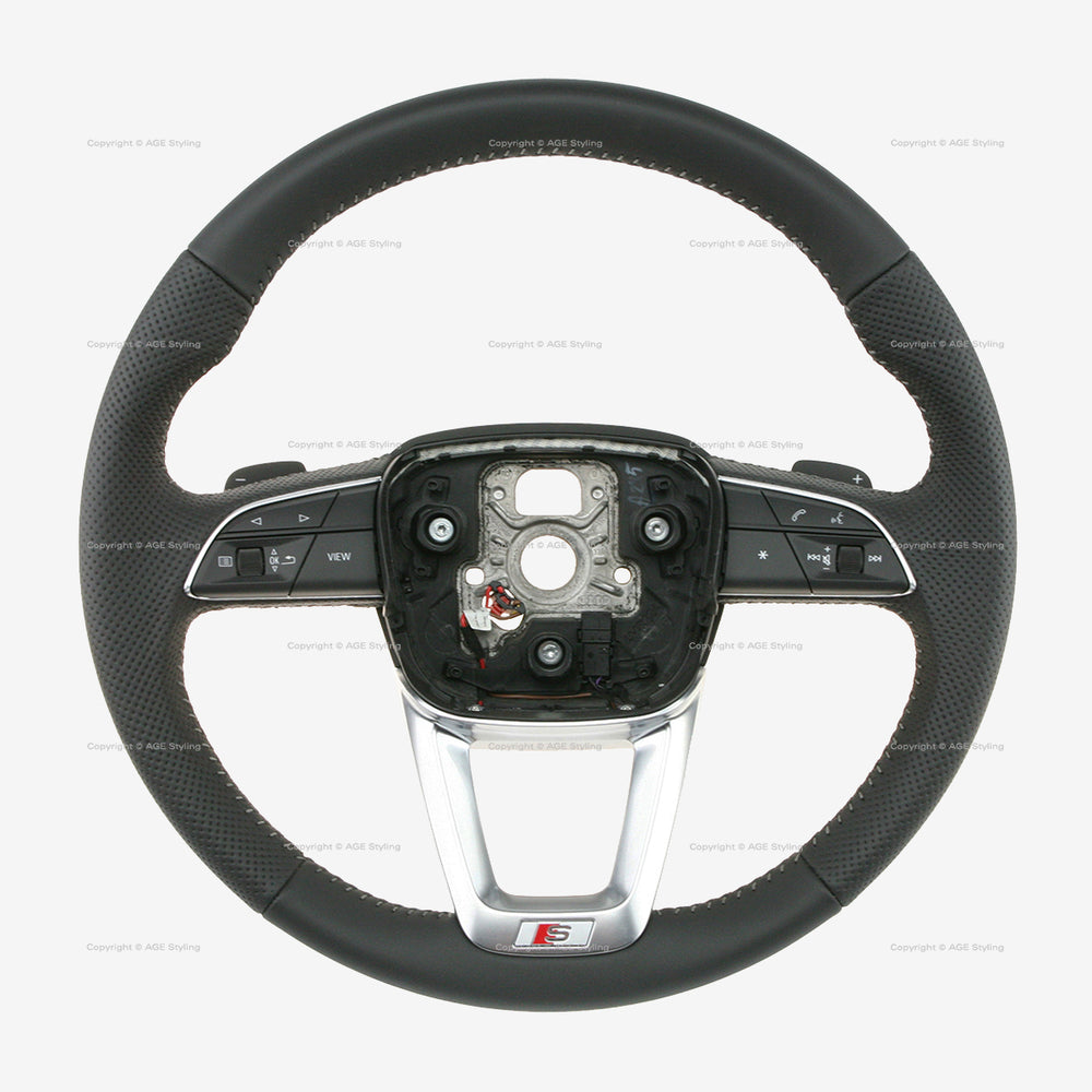 20-23 Audi Q7 Q8 S-Line Heated DSG Multimedia Steering Wheel # 4M8-419-091-D-QQT