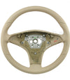 09 Mercedes-Benz CLS550 CLS63 Cashmere Beige Leather Steering Wheel # 230-460-30-76-8K62
