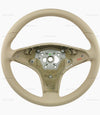 09 Mercedes-Benz CLS550 CLS63 Cashmere Beige Leather Steering Wheel # 230-460-30-76-8K62