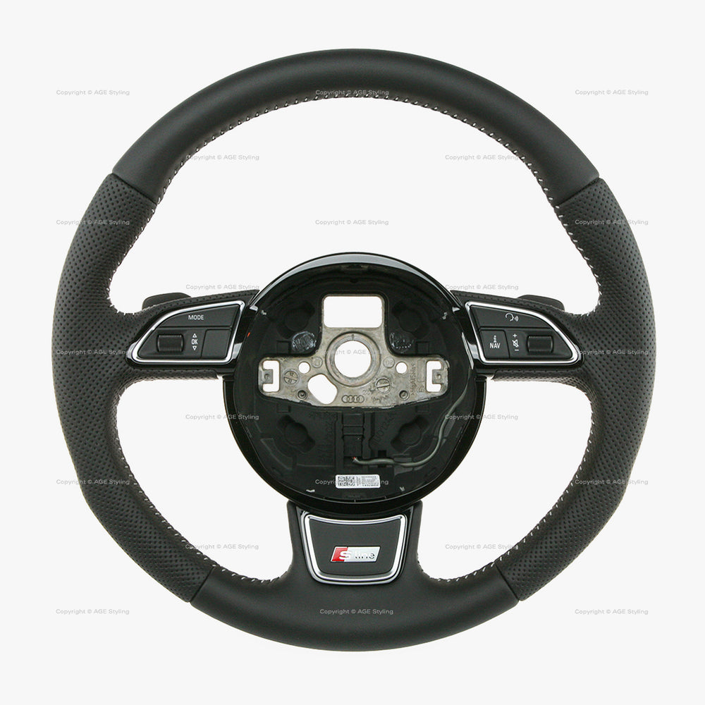 13-17 Audi A4 S4 A5 S5 S-Line Steering Wheel w Gear Shift Paddles # 8K0-419-091-CB-IXC