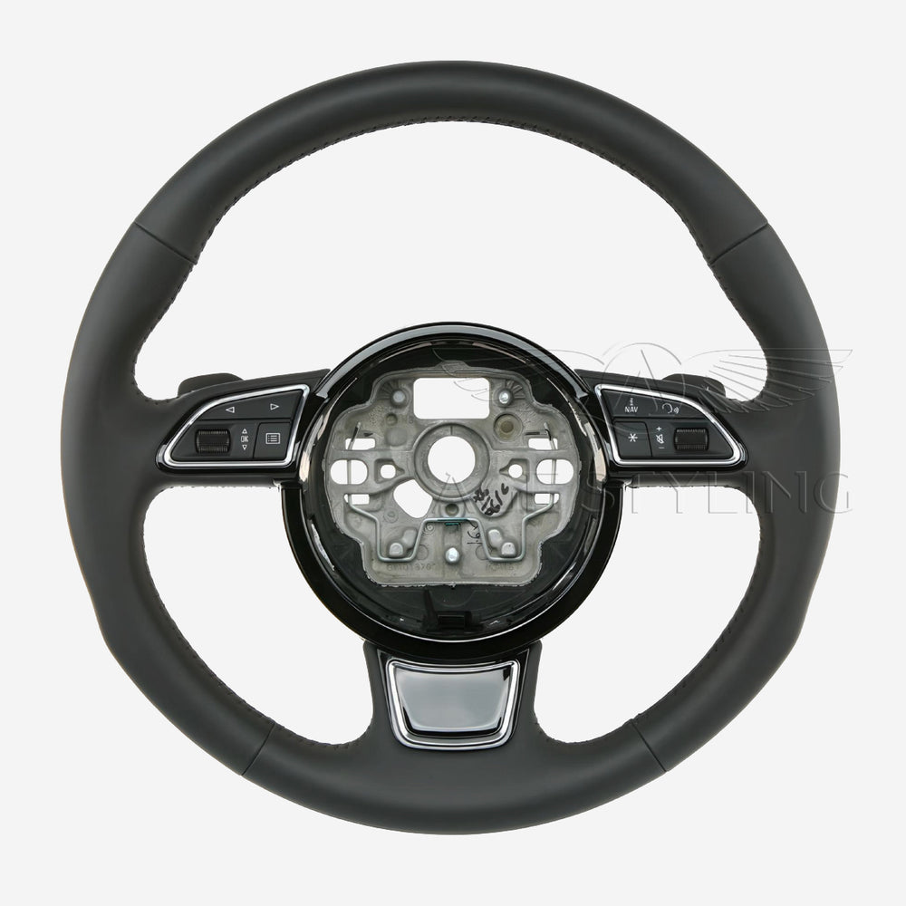 12-18 Audi A6 A7 Tiptronic Leather Steering Wheel # 4G0-419-091-S-INU