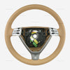 05-08 Porsche 911 Boxster Cayman Steering Wheel Sand Beige Leather # 997-347-804-04-FOC