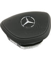 14-17 Mercedes-Benz S550 S600 S63 S65 AMG Driver Airbag Black Leather # 222-860-00-02-7J20