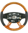 09-10 Mercedes-Benz CL550 CL600 CL63 CL65 Poplar Wood Steering Wheel # 221-460-32-03-9E38