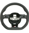 13-17 Audi A4 S4 A5 S5 S-Line Flat Bottom Steering Wheel # 8K0-419-091-CP-IXC