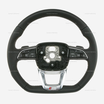 17-21 Audi Q7 S-Line Flat Bottom Steering Wheel # 4M0-419-091-H-PPP