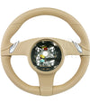 12-16 Porsche 911 Cayman Boxster PDK Steering Wheel Luxor Beige # 991-347-803-12-9J9