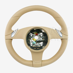 12-16 Porsche 911 Boxster 987 Cayman PDK Steering Wheel Luxor Beige # 991-347-803-11-9J9
