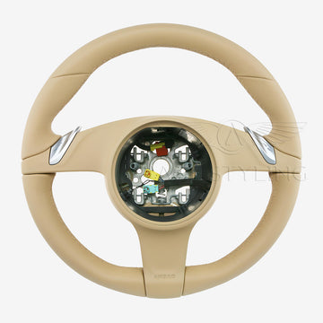 12-16 Porsche 911 Boxster 987 Cayman PDK Steering Wheel Luxor Beige # 991-347-803-11-9J9