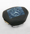 13-18 Mercedes-Benz SL450 SL550 SL63 SL65 Driver Airbag Black Leather # 231-860-19-02-9E38