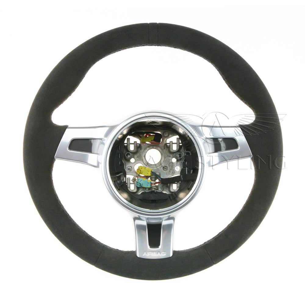 13-15 Porsche 911 Boxster Cayman Alcantara Steering Wheel # 991-044-400-11