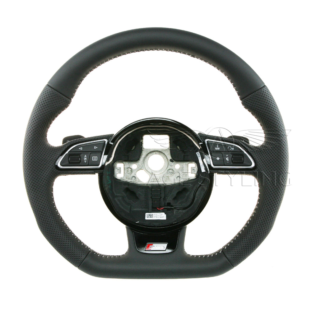 16-18 Audi A7 S-Line Flat Bottom Steering Wheel # 8XA-419-091-F-RRI