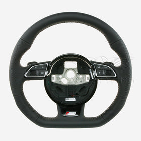 16-18 Audi A7 S-Line Flat Bottom Steering Wheel # 8XA-419-091-F-RRI, 8XA 419 091 F RRI, 8XA419091FRRI, 8XA-419-091-C-RRI, 8XA 419 091 C RRI, 8XA419091CRRI