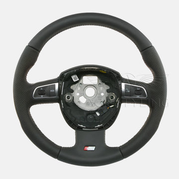 09-12 A4 A5 Audi S-Line Multimedia Leather Steering Wheel # 8K0-419-091-BB-WUL