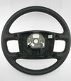 04-10 VW Touareg Phaeton Steering Wheel Grey Leather # 3D0-419-091-T-7B4