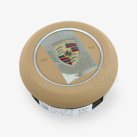 17-19 Porsche 911 Boxster 718 Spyder Driver Airbag Luxor Beige # 9P1-880-201-AF-6W0