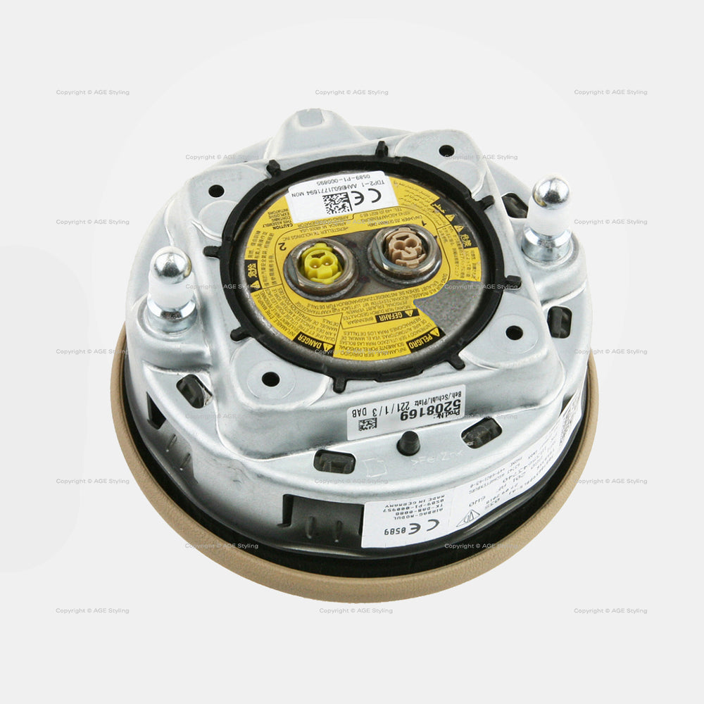 17-19 Porsche 911 Boxster 718 Spyder Driver Airbag Luxor Beige # 9P1-880-201-AF-6W0