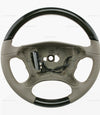 03-06 Mercedes-Benz SL500 SL600 Ash Wood & Beige Leather Steering Wheel # 230-460-30-03-8J09