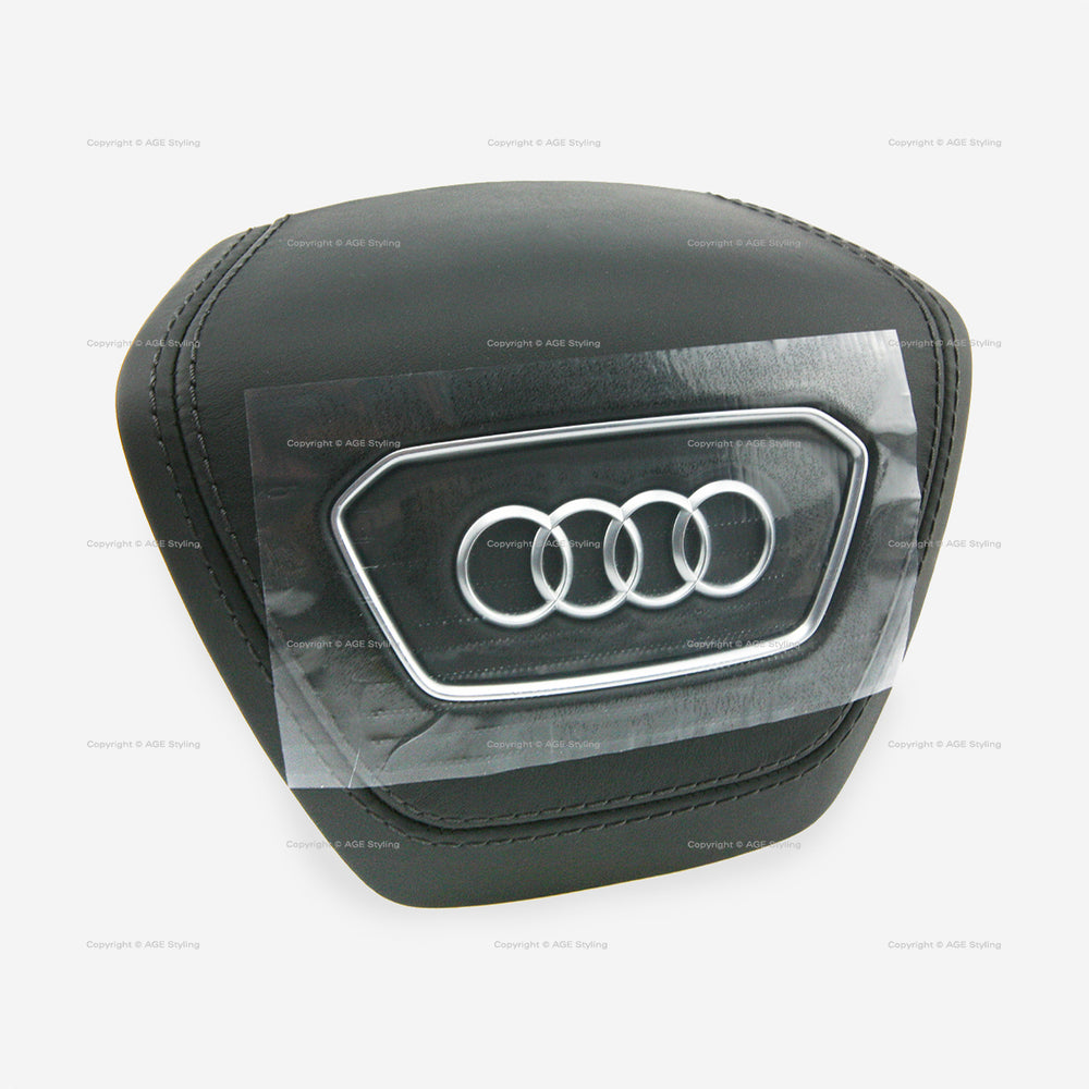 19-24 Audi A6 A7 A8 Driver Airbag Black Leather # 4N0-880-201-L-1KT