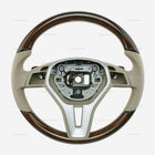 12-14 Mercedes-Benz CLS550 Lenkrad Walnussholz Beige Leder # 218-460-04-03-8P64