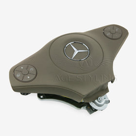 08-11 Mercedes-Benz SL65 Driver Airbag Grey Leather # 230-860-16-02-8N68