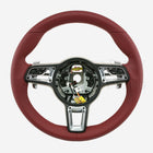 17-19 Porsche Cayman Boxster GT 911 Lenkrad Bordeauxrotes Leder # 9P1-419-091-FH-OG6