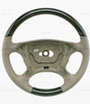 03-06 Mercedes-Benz SL500 SL600 CLK350 CLK500 CLK550 Ash Wood Beige Leather Steering Wheel # 230-460-03-03-8J09