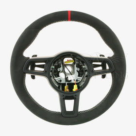 17-19 Porsche GT2 RS GT3 RS Suede Alcantara Steering Wheel # 9P1-419-091-GD-RBU